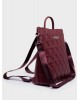 Nolah Γυναικεία Τσάντα Βackpack & χιαστί Rhode Burgundy Silver Γυναικείες Τσάντες