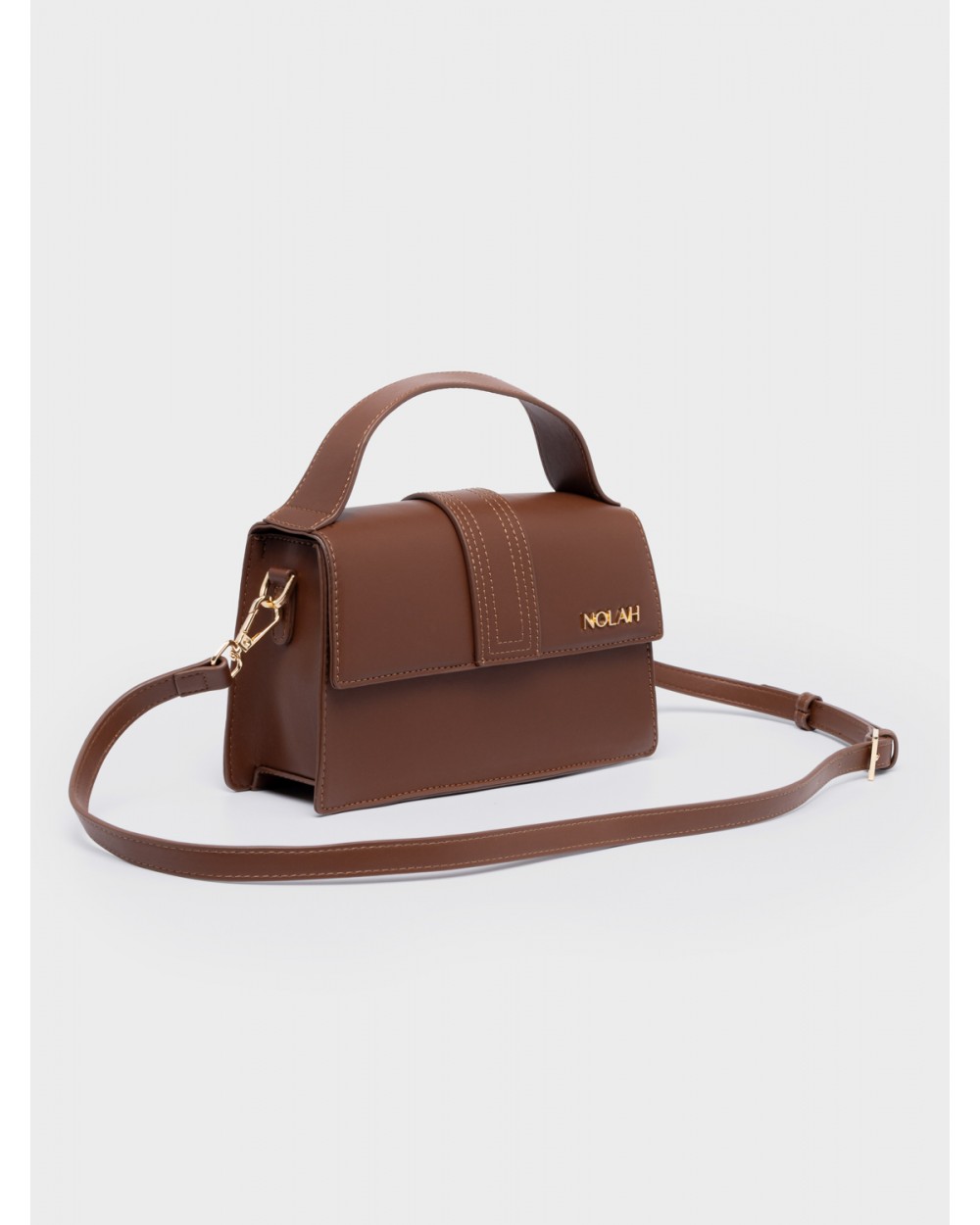 Nolah Γυναικεία Τσάντα ώμου & χιαστί Blake Chocolate Brown Γυναικείες Τσάντες