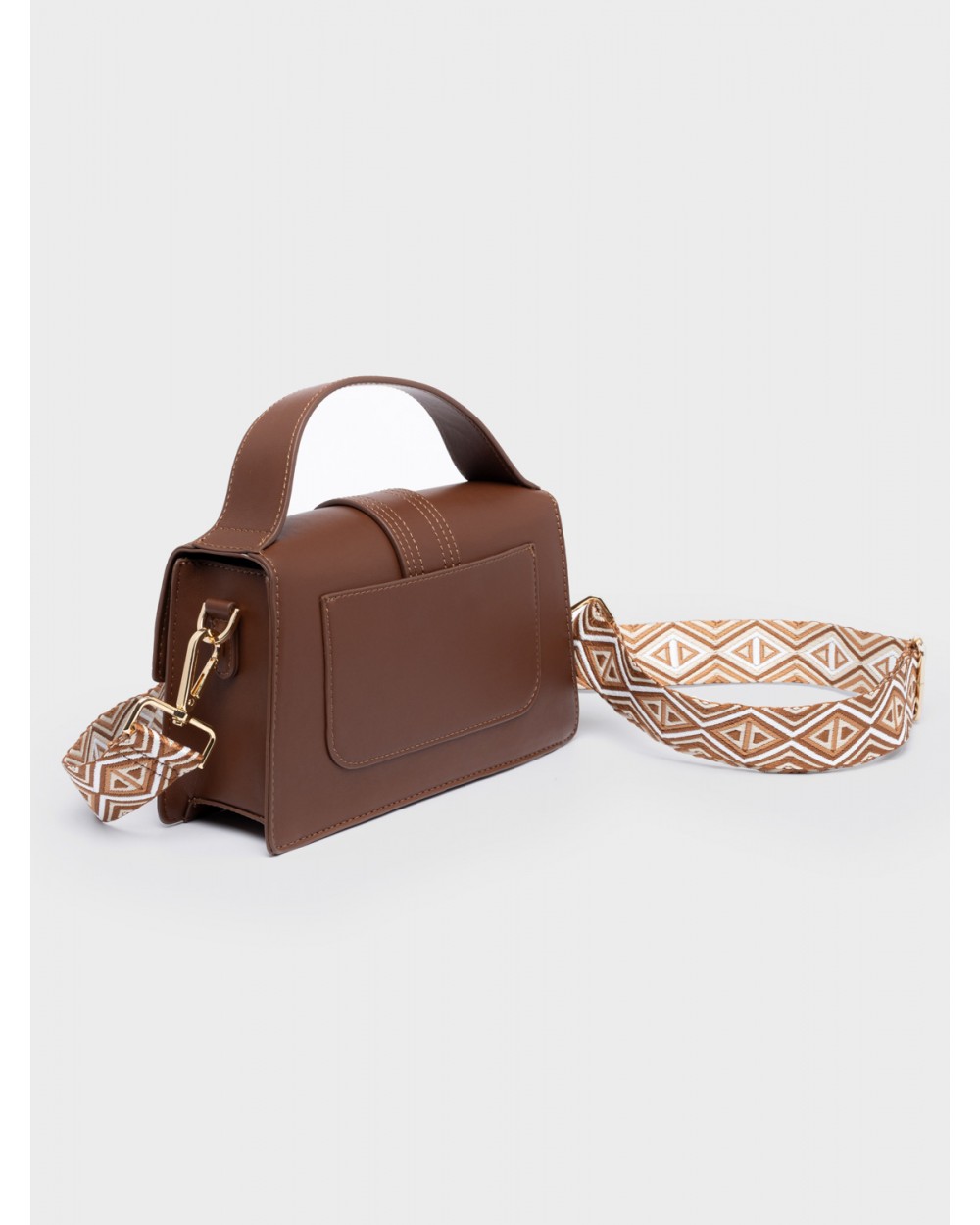 Nolah Γυναικεία Τσάντα ώμου & χιαστί Blake Chocolate Brown Γυναικείες Τσάντες