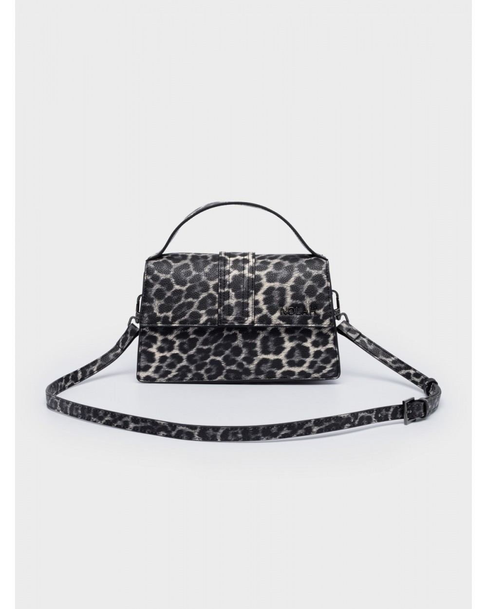 Nolah Γυναικεία Τσάντα ώμου & χιαστί Blake Leopard Black Gun Γυναικείες Τσάντες