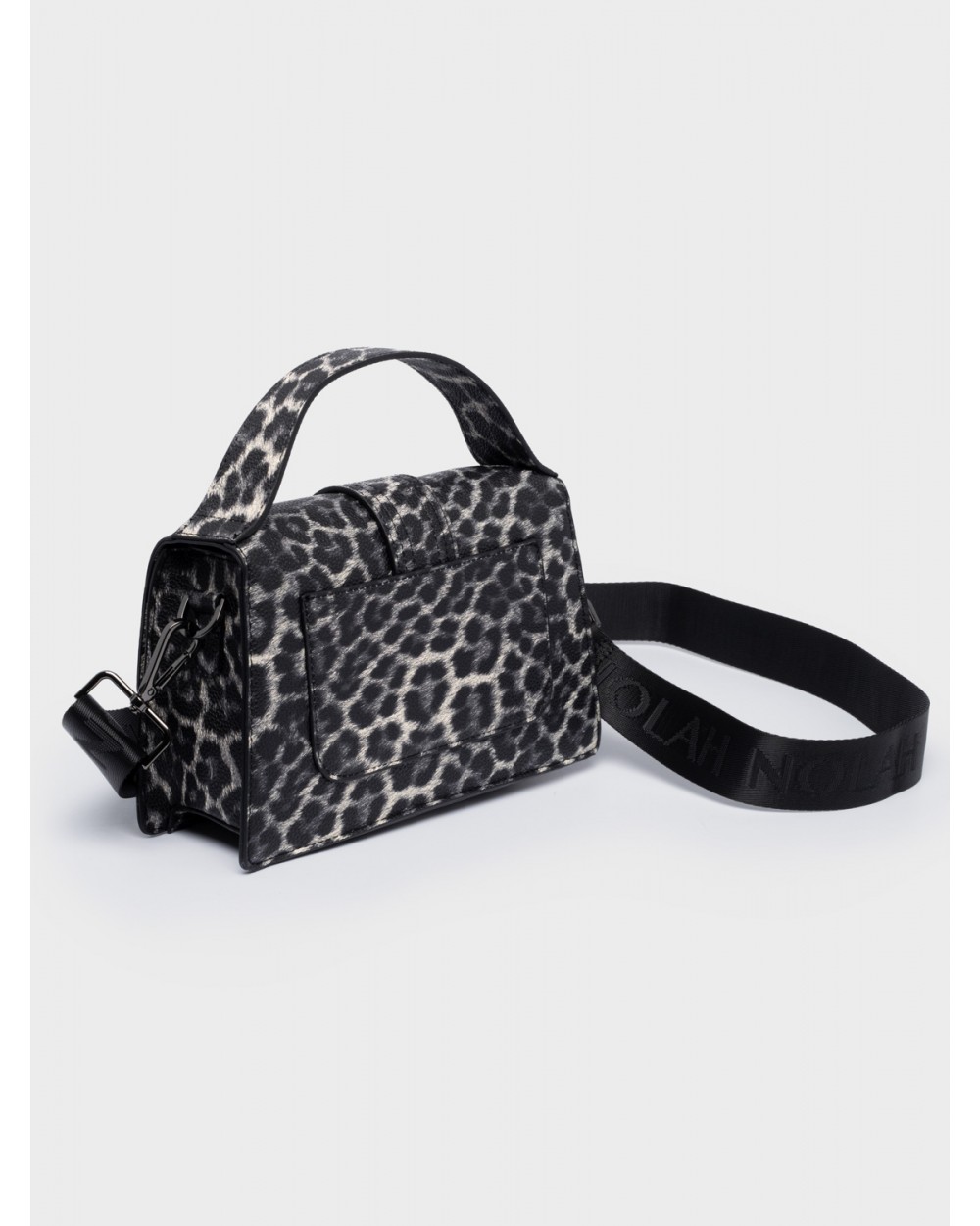 Nolah Γυναικεία Τσάντα ώμου & χιαστί Blake Leopard Black Gun Γυναικείες Τσάντες