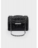 Nolah Γυναικεία Τσάντα ώμου & χιαστί Mafalda Black Silver Γυναικείες Τσάντες