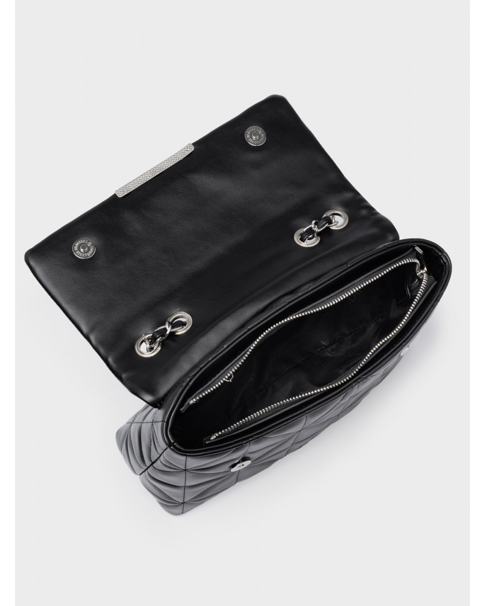 Nolah Γυναικεία Τσάντα ώμου & χιαστί Mafalda Black Silver Γυναικείες Τσάντες