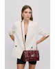 Nolah Γυναικεία Τσάντα ώμου & χιαστί Margiela Burgundy Γυναικείες Τσάντες