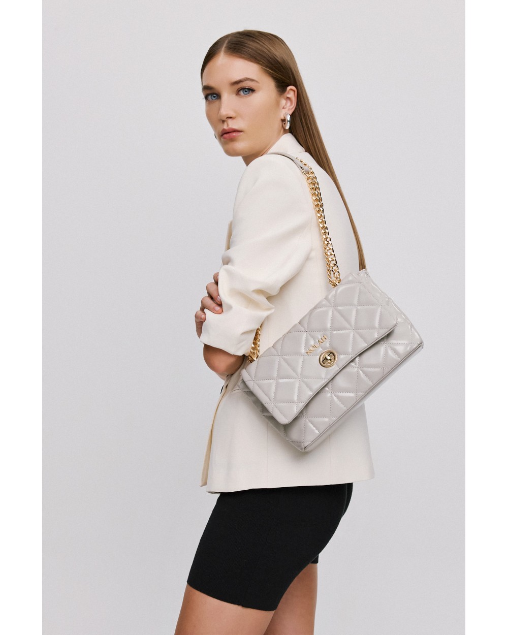 Nolah Γυναικεία Τσάντα ώμου & χιαστί Margiela Grey Γυναικείες Τσάντες