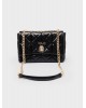 Nolah Γυναικεία Τσάντα ώμου & χιαστί Margiela Black Light Gold Γυναικείες Τσάντες