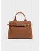 Nolah Γυναικεία Τσάντα ώμου & χιαστί Velinia Brown Light Gold Γυναικείες Τσάντες