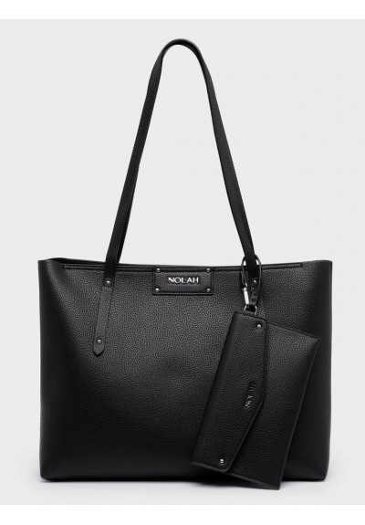 Nolah Γυναικεία Τσάντα ώμου Serenity Black Silver