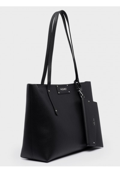 Nolah Γυναικεία Τσάντα ώμου Serenity Black Silver