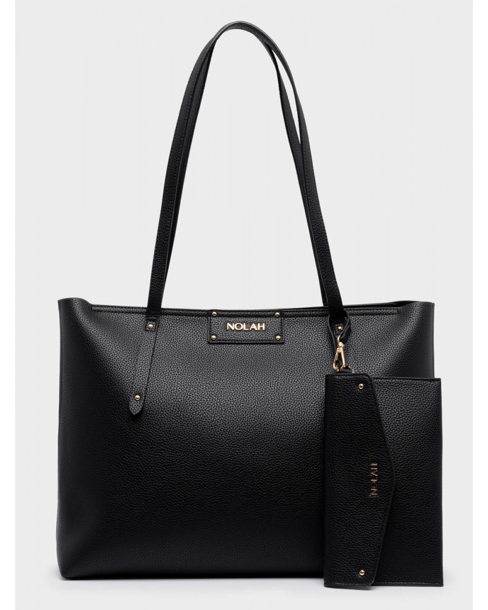 Nolah Γυναικεία Τσάντα ώμου Serenity Black Light Gold Γυναικείες Τσάντες