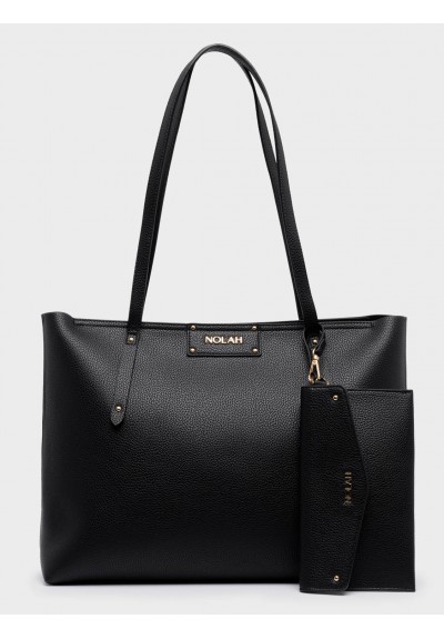 Nolah Γυναικεία Τσάντα ώμου Serenity Black Light Gold