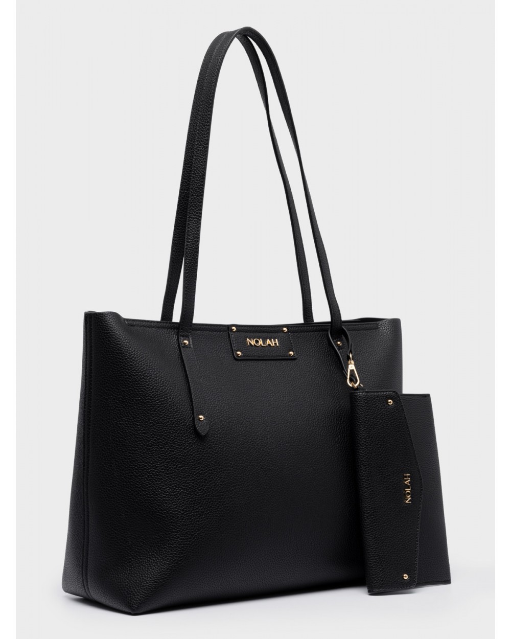 Nolah Γυναικεία Τσάντα ώμου Serenity Black Light Gold Γυναικείες Τσάντες