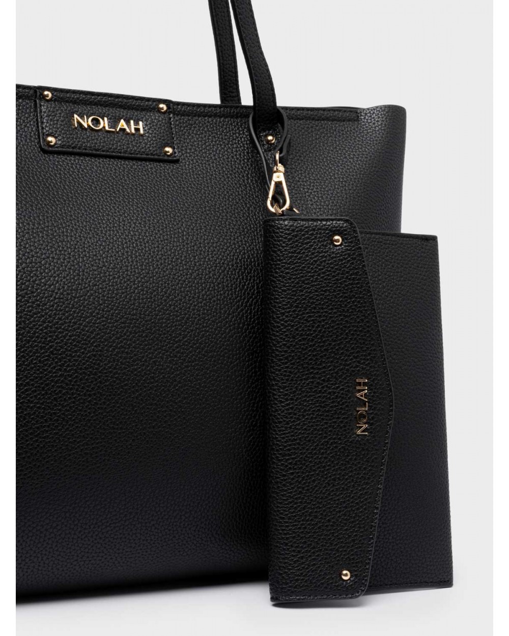 Nolah Γυναικεία Τσάντα ώμου Serenity Black Light Gold Γυναικείες Τσάντες