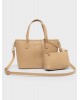 Nolah Γυναικεία Τσάντα ώμου & χιαστί Roma Beige Light Gold Γυναικείες Τσάντες