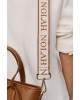 Nolah Γυναικεία Τσάντα ώμου & χιαστί Roma Brown Light Gold Γυναικείες Τσάντες