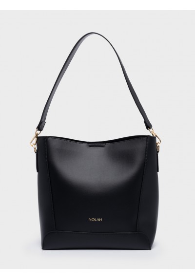 Nolah Γυναικεία Τσάντα ώμου & χιαστί Helios Black Light Gold