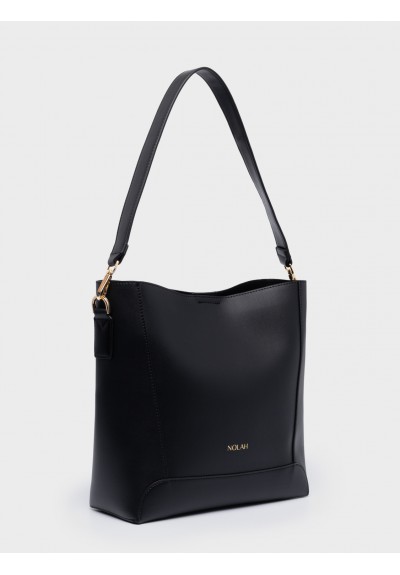 Nolah Γυναικεία Τσάντα ώμου & χιαστί Helios Black Light Gold