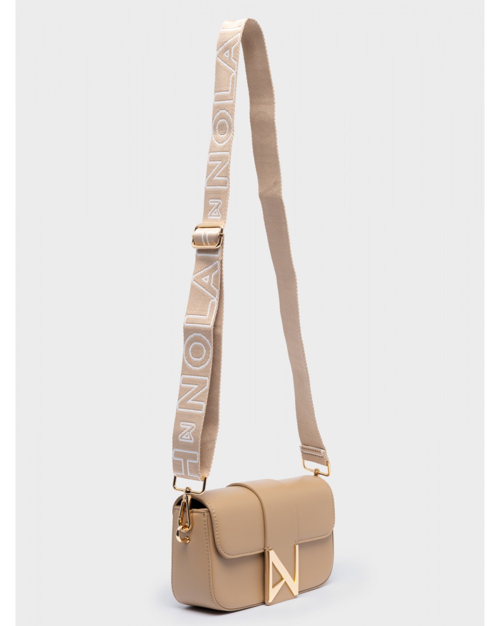 Nolah Γυναικεία Τσάντα ώμου & χιαστί Niki Beige Light Gold Γυναικείες Τσάντες Nolah Γυναικεία Τσάντα ώμου & χιαστί Niki Beige Light Gold Γυναικείες Τσάντες