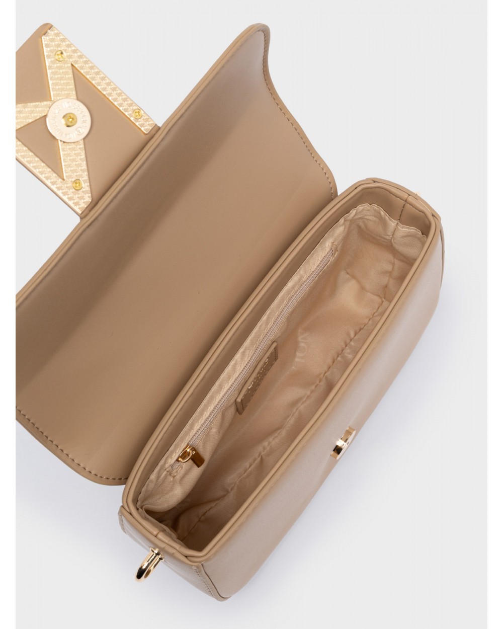 Nolah Γυναικεία Τσάντα ώμου & χιαστί Niki Beige Light Gold Γυναικείες Τσάντες Nolah Γυναικεία Τσάντα ώμου & χιαστί Niki Beige Light Gold Γυναικείες Τσάντες