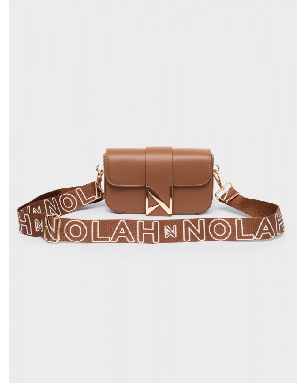 Nolah Γυναικεία Τσάντα ώμου & χιαστί Niki Brown Light Gold Γυναικείες Τσάντες Nolah Γυναικεία Τσάντα ώμου & χιαστί Niki Brown Light Gold Γυναικείες Τσάντες