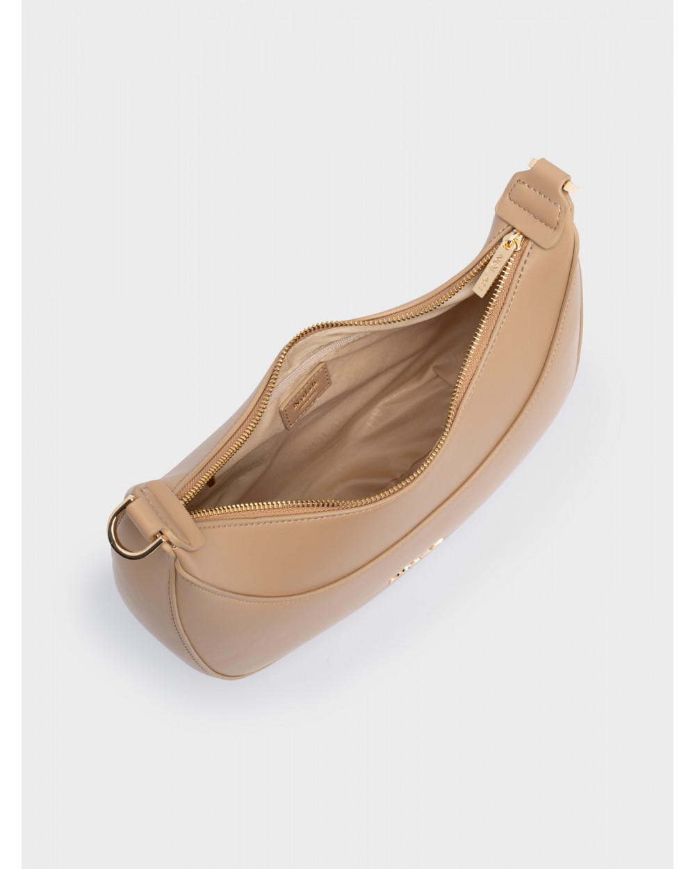 Nolah Γυναικεία Τσάντα ώμου & χιαστί Fabela Beige Light Gold Γυναικείες Τσάντες