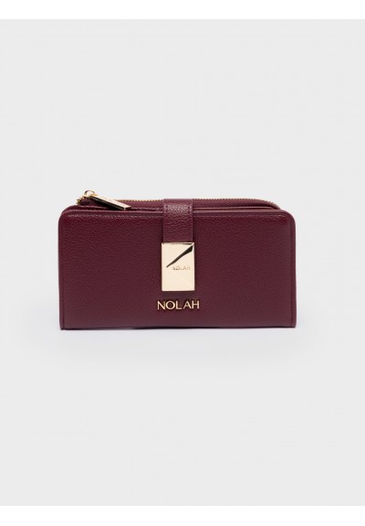 Nolah Γυναικείο Πορτοφόλι Savvina Burgundy Light Gold