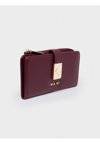 Nolah Γυναικείο Πορτοφόλι Savvina Burgundy Light Gold