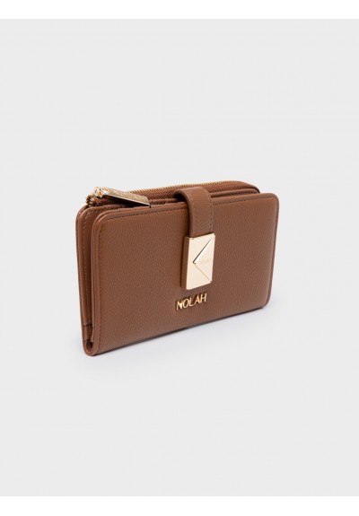 Nolah Γυναικείο Πορτοφόλι Savvina Brown Light Gold