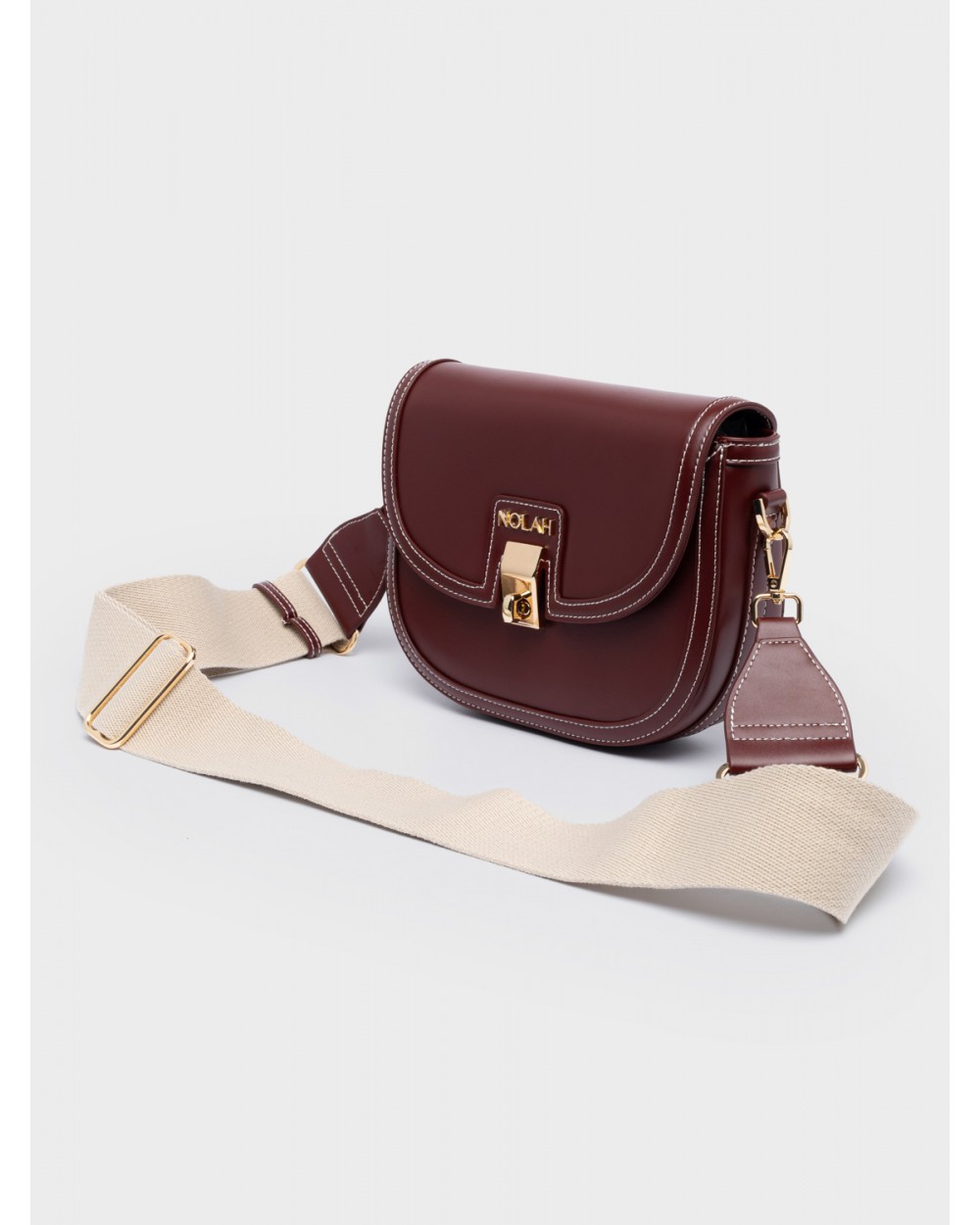 Nolah Γυναικεία Τσάντα ώμου & χιαστί Madrid Burgundy Light Gold Γυναικείες Τσάντες Nolah Γυναικεία Τσάντα ώμου & χιαστί Madrid Burgundy Light Gold Γυναικείες Τσάντες
