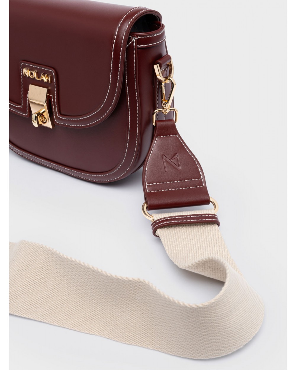 Nolah Γυναικεία Τσάντα ώμου & χιαστί Madrid Burgundy Light Gold Γυναικείες Τσάντες Nolah Γυναικεία Τσάντα ώμου & χιαστί Madrid Burgundy Light Gold Γυναικείες Τσάντες