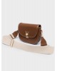 Nolah Γυναικεία Τσάντα ώμου & χιαστί Madrid Brown Light Gold Γυναικείες Τσάντες Nolah Γυναικεία Τσάντα ώμου & χιαστί Madrid Brown Light Gold Γυναικείες Τσάντες