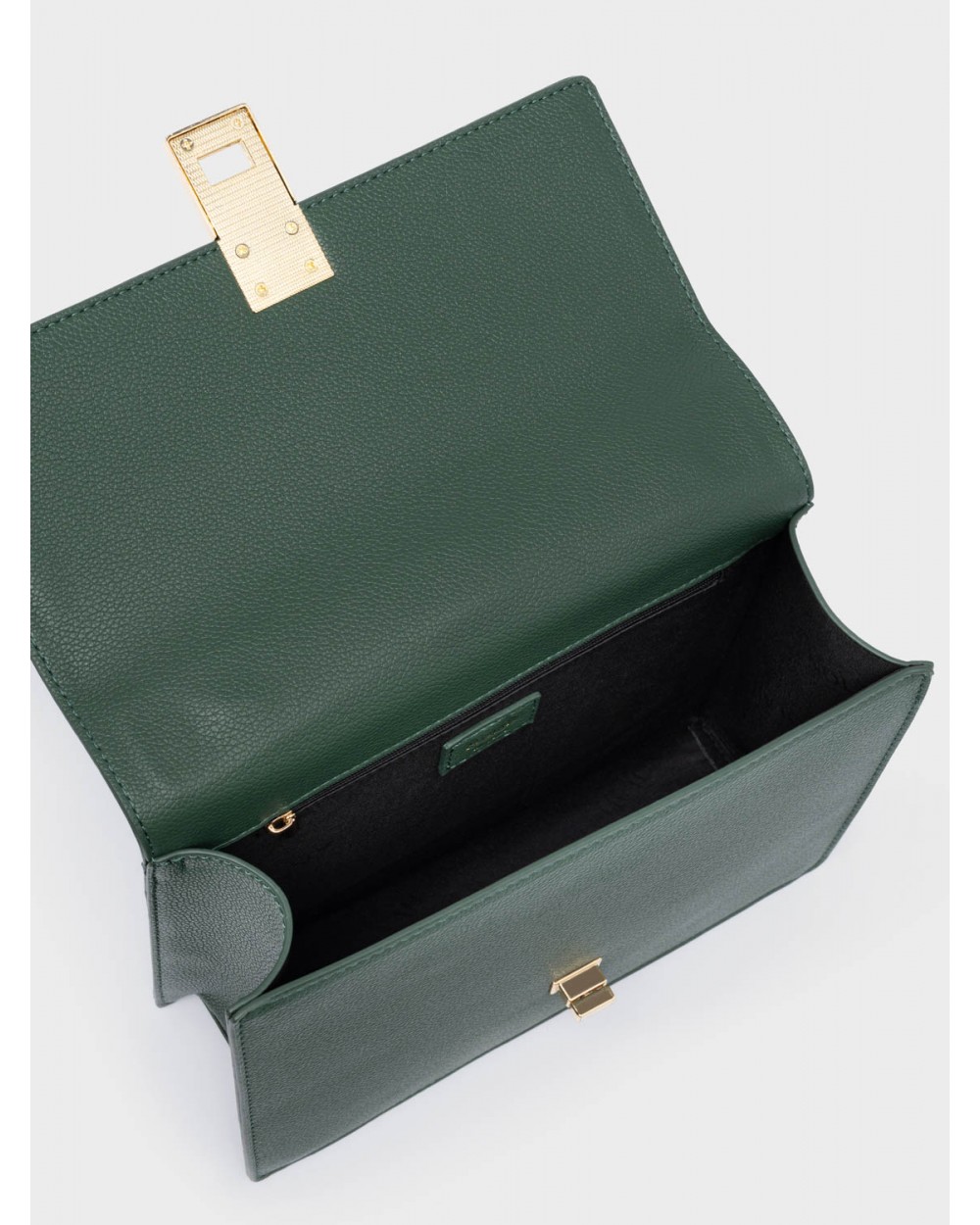 Nolah Γυναικεία Τσάντα ώμου & χιαστί Sevile Dark Green Light Gold Γυναικείες Τσάντες
