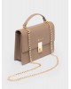 Nolah Γυναικεία Τσάντα ώμου & χιαστί Sevile Taupe Light Gold Γυναικείες Τσάντες