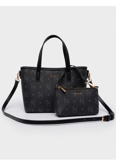 Nolah Γυναικεία Τσάντα ώμου & χιαστί Jenilda Black Light Gold