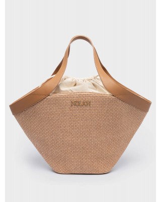 Nolah Γυναικεία Τσάντα ώμου Alessa Beige Brown