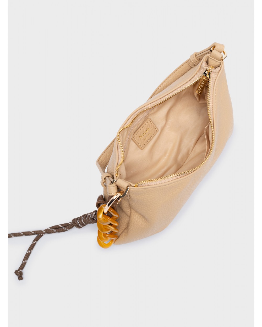 Nolah Γυναικεία Τσάντα ώμου & χιαστί Lina Beige Light Gold Γυναικείες Τσάντες Nolah Γυναικεία Τσάντα ώμου & χιαστί Lina Beige Light Gold Γυναικείες Τσάντες