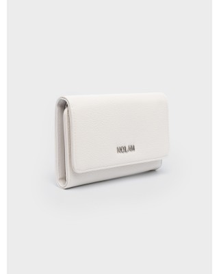 Nolah Γυναικείο Πορτοφόλι Kamala White Silver