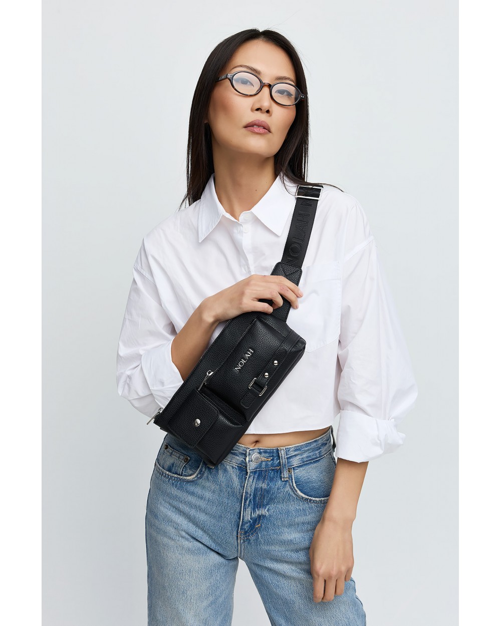 Nolah Γυναικεία Beltbag Kensighton Black Silver Γυναικείες Τσάντες Nolah Γυναικεία Beltbag Kensighton Black Silver Γυναικείες Τσάντες
