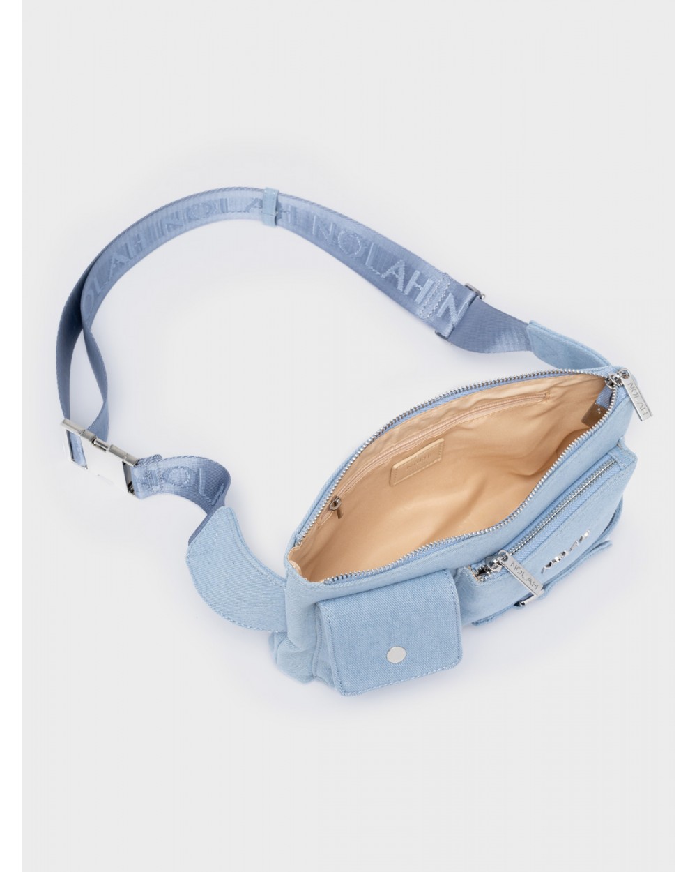 Nolah Γυναικεία Beltbag Kensighton Denim Light Blue Silver Γυναικείες Τσάντες Nolah Γυναικεία Beltbag Kensighton Denim Light Blue Silver Γυναικείες Τσάντες