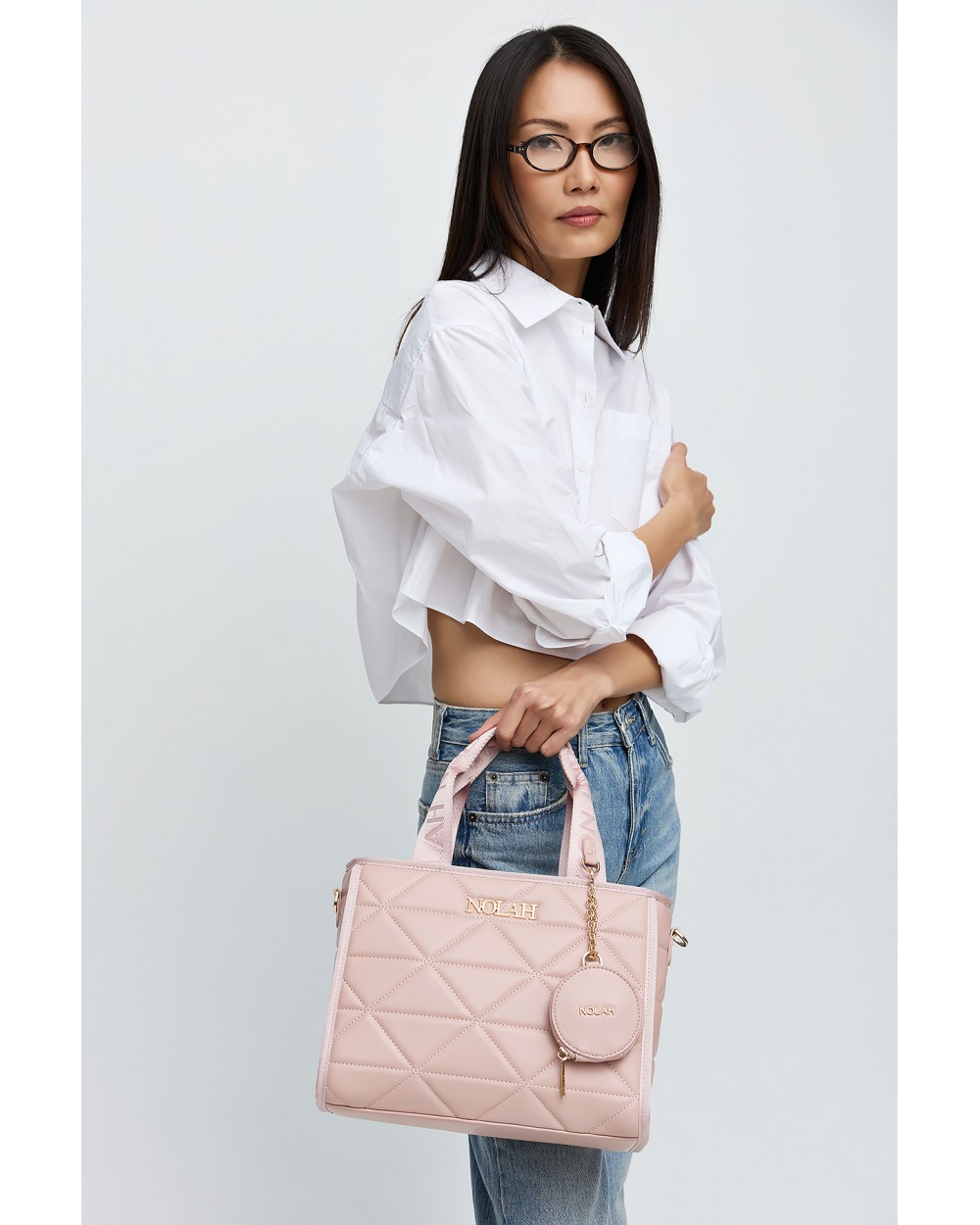 Nolah Γυναικεία Τσάντα ώμου & χιαστί Ryder Medium Pink Γυναικείες Τσάντες