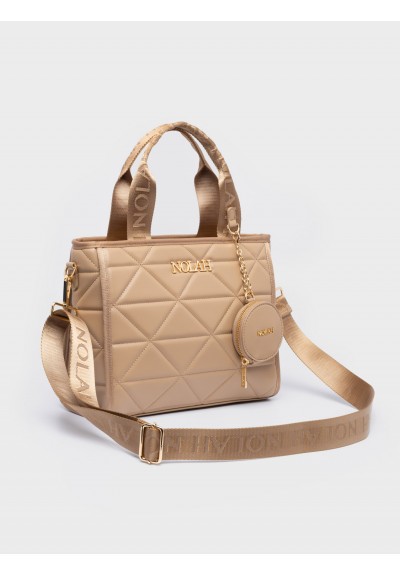 Nolah Γυναικεία Τσάντα ώμου & χιαστί Ryder Medium Beige