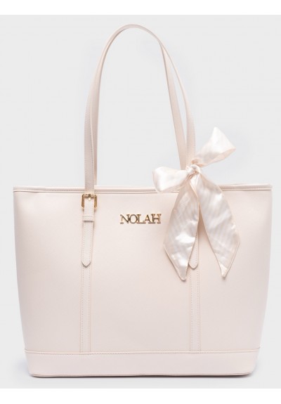 Nolah Γυναικεία τσάντα ώμου Ella Ivory Light Gold