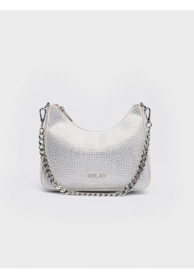 Nolah Γυναικεία Τσάντα ώμου Primrose Silver