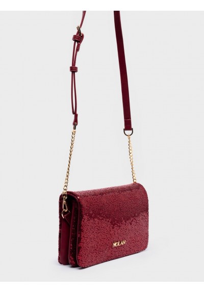Nolah Γυναικεία Τσάντα ώμου Briggite Wine Red