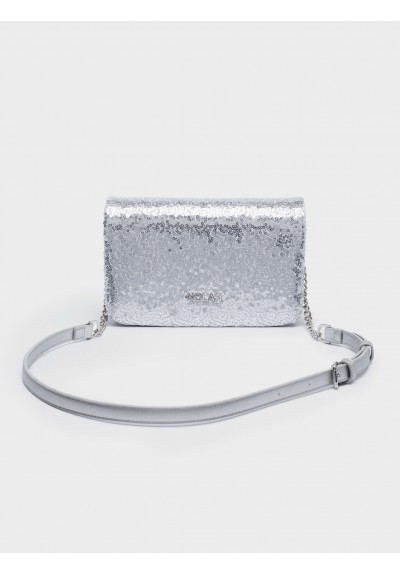 Nolah Γυναικεία Τσάντα ώμου & χιαστί Briggite Silver