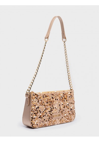 Nolah Γυναικεία Τσάντα ώμου Anastasia Gold