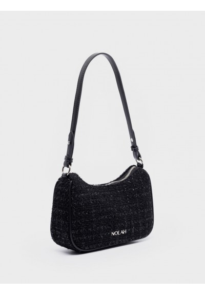 Nolah Γυναικεία Τσάντα ώμου & χιαστί Yeliz Black Silver