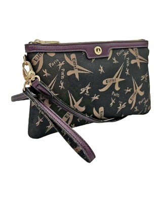 La tour Eiffel 699-151006-1BJ Γυναικείος Φάκελος Μαύρος La tour Eiffel 699-151006-1BJ Γυναικείος Φάκελος Μαύρος