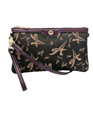 La tour Eiffel 699-151006-1BJ Γυναικείος Φάκελος Μαύρος La tour Eiffel 699-151006-1BJ Γυναικείος Φάκελος Μαύρος