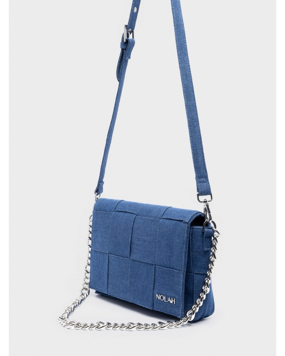 Nolah Γυναικεία τσάντα ώμου & χιαστί BillyJean Navy Silver Γυναικείες Τσάντες Nolah Γυναικεία τσάντα ώμου & χιαστί BillyJean Navy Silver Γυναικείες Τσάντες